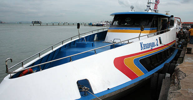Boot tussen Langkawi en Penang 1
