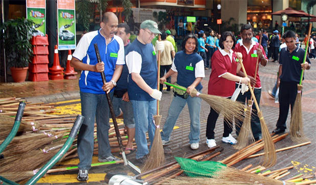 Grote schoonmaak Bukit Bintang