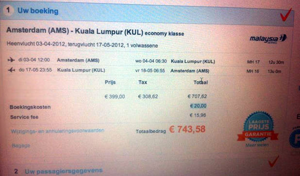 Vliegticket Kuala Lumpur